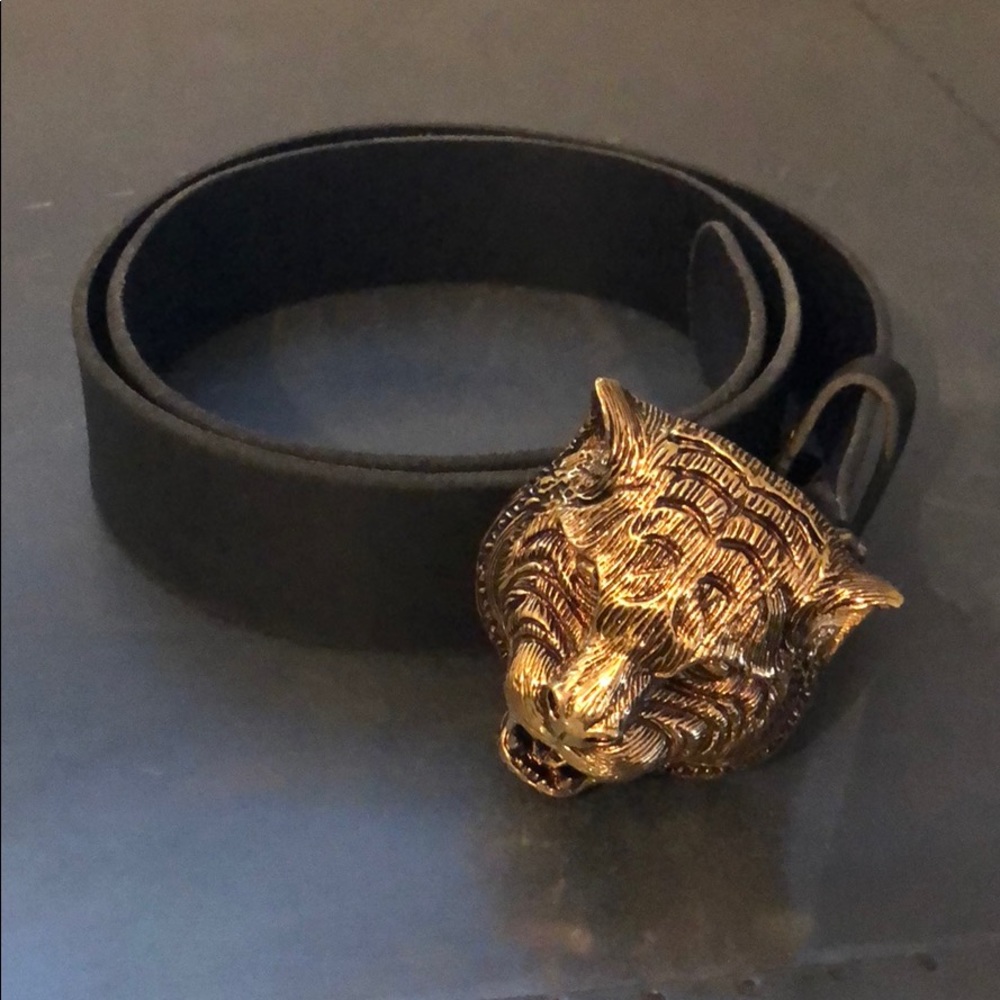 100% authentic Gucci Tiger Head Belt